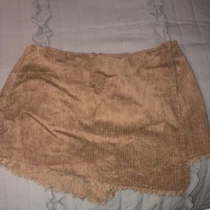 Vestique Brown corduroy envelope skirt